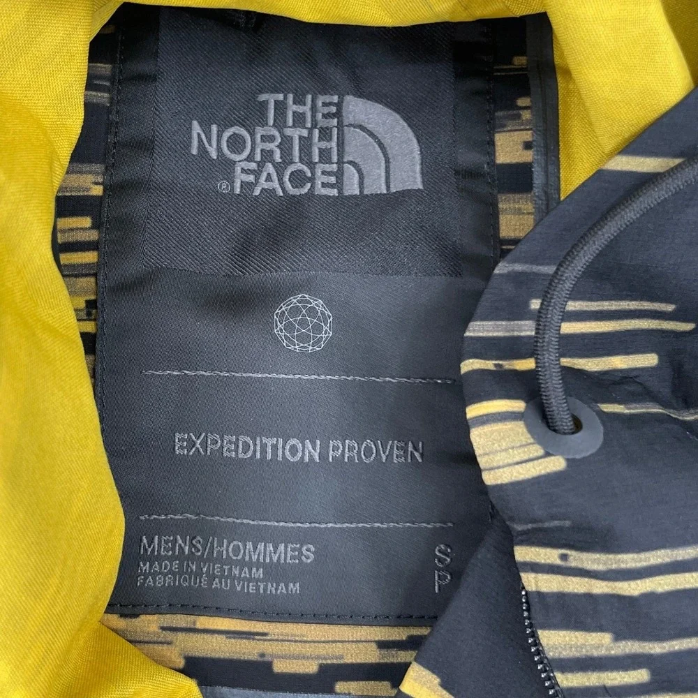 The North Face Anorak Windbreaker Pullover Small Black Yellow NWOT